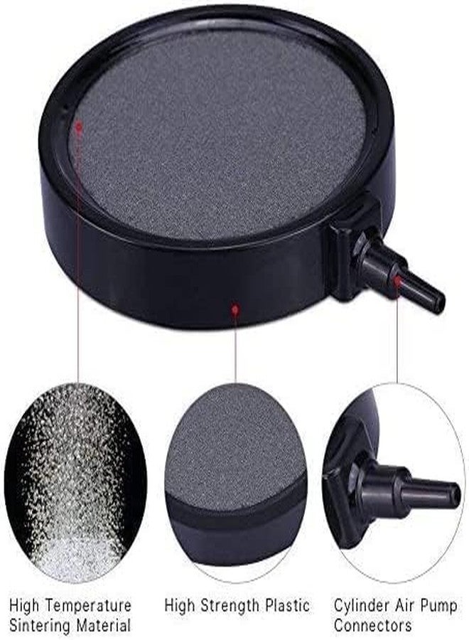 موزع فقاعات على شكل قرص حجري هوائي دائري مقاس 4 بوصات من VAYINATO® لأحواض السمك ومضخات الزراعة المائية وأحجار الهواء الخزفية من Petzlifeworld - Image 2